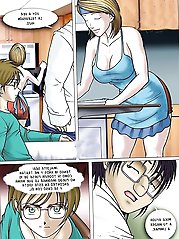 Slender mature ladies covered with sperm