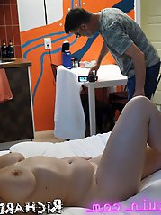 Shelby Lynn, a natural beauty and an experienced woman, has sex with a bi-sexual elderly man after giving him a shower.