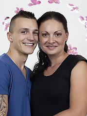 Cute housewife fooling around with the guy next door