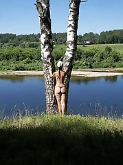 Lovely mature momma is fingering her holes