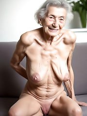 Charming older dames are posing seminaked
