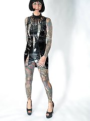 Old dame is covered with jizz