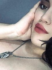 Spicy older businesswomen are posing seminaked at home