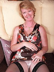 Naughty british housewife getting wet and wild