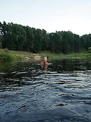 Swimming in the river