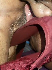 Oral stimulation of female genitalia, anus, and underwear