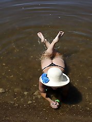 Exposed mature vaginas