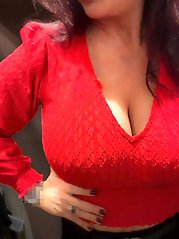 Eva, a voluptuous South African mother with large 38E breasts